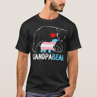 T-shirt Trans grand-père ours fière papa transgenre arc-en