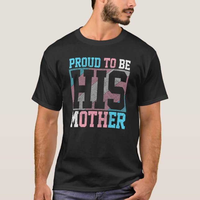 T-shirt Trans Maman Trans Fierté Drapeau Transgenre Mère L (Devant)