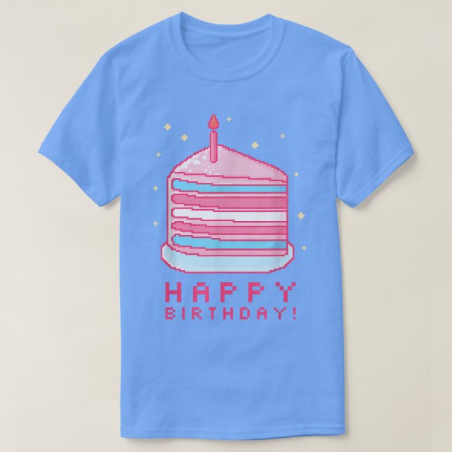 T-shirt Trans Pride Bonne Anniversaire Transgenre  (Design devant)