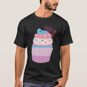 T-shirt Trans Pride Chibi Cupcake Transgenre