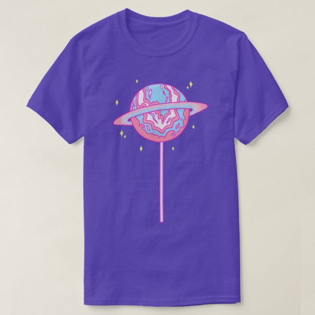 T-shirt Trans Prith Mois Lollipop Space Planet (Design devant)