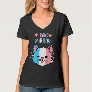 T-shirt Trans Purride Cat Lgbt Drapeau Transgenre Sunglass