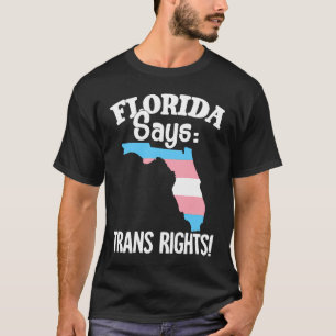 T-shirt Trans Rights Floride Carte Trans Pride drapeau