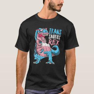 T-shirt Trans Saurus Rex Allysaurus Dinosaur Transgenre L