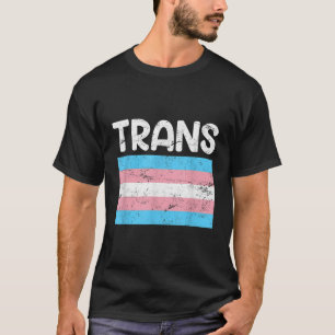T-shirt Trans Transgender Flag LGBT Transsexual Flag