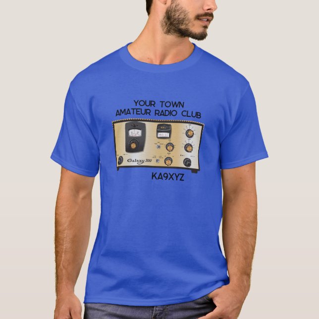 T-shirt Transcepteur radio WRL Galaxy 300 classique (Devant)