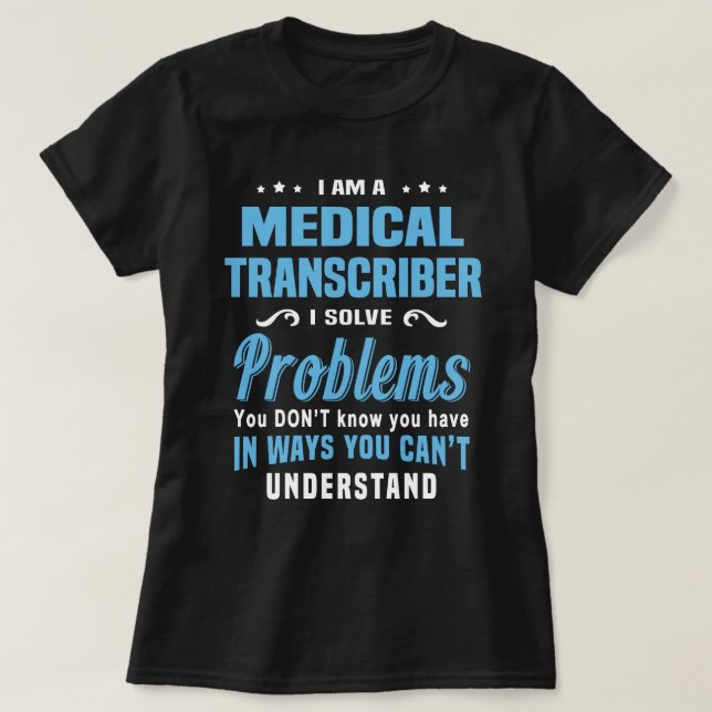 T-shirt Transcripteur Médicale (Design devant)