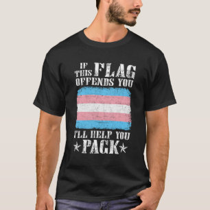 T-shirt Transférer Si Ce Drapeau Vous Offense Je Vous Aide