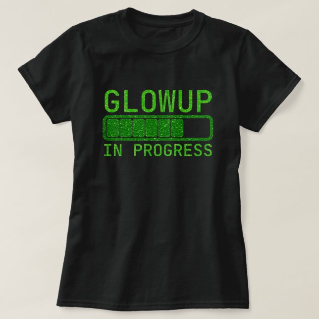 T-shirt Transformation en cours Paillettes (Design devant)