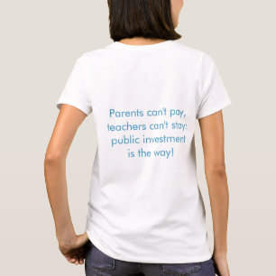 T-shirt Transformer la main-d'oeuvre de la petite enfance 