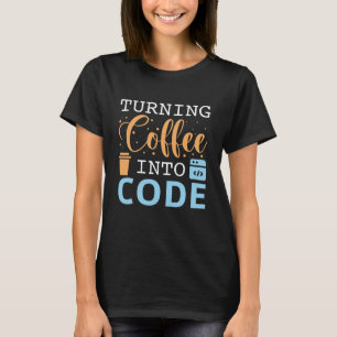 T-shirt Transformer Le Café En Code