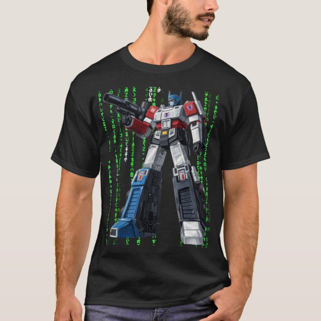 T-shirt Transformers 1x005 MATRIX NOIR PAR SAMOURAÏ FÉODAL (Devant)