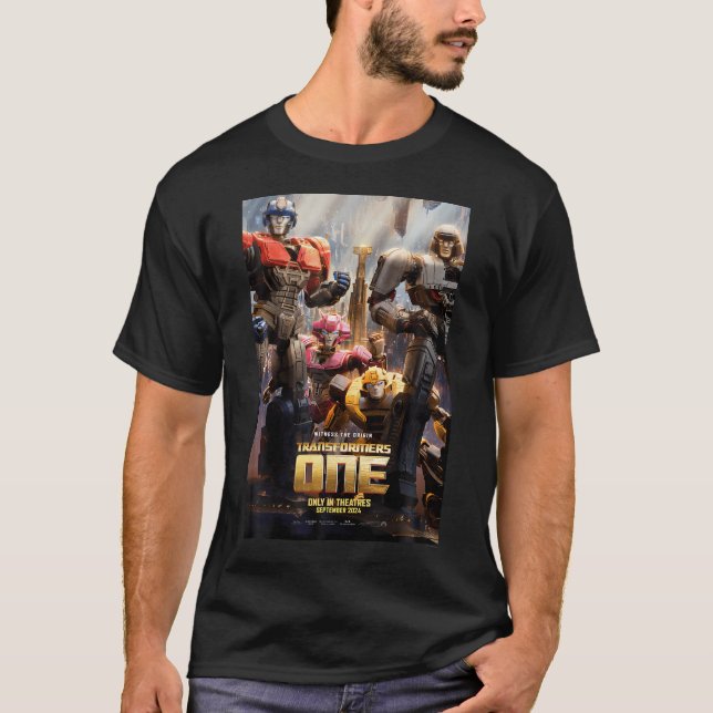 T-shirt Transformers Un Témoin L'Origine Poster Vidéo V (Devant)