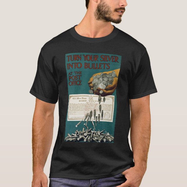 T-shirt Transformez Votre Argent En Puces (Devant)