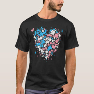 T-shirt Transgender Pride Heart LGBTQ Trans Valentine Day