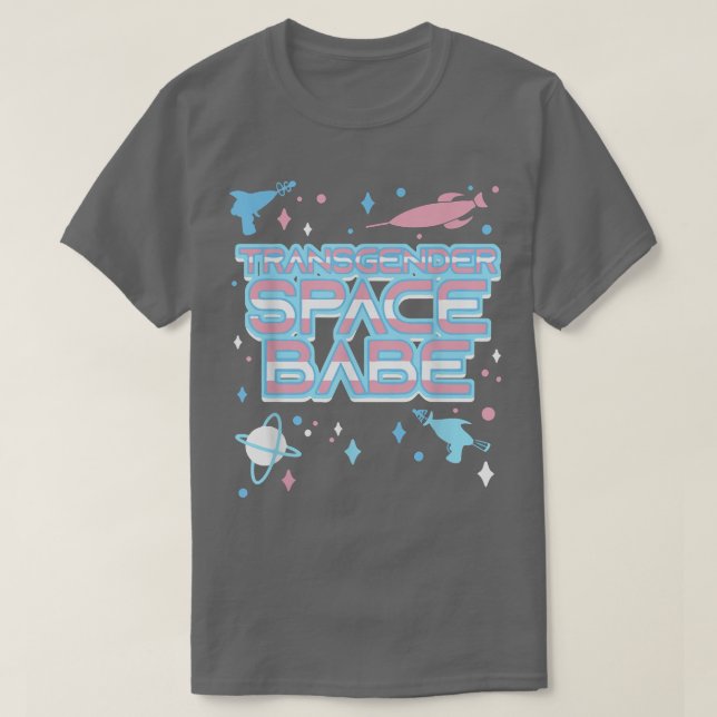 T-shirt Transgender Space Babe Trans Pride LGBT Pride Mont (Design devant)