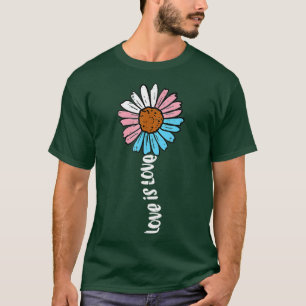 T-shirt Transgender Sunflower Love Trans Pride Stuff Flag 