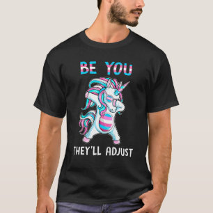 T-shirt Transgender Unicorn Be You Ils régleront Trans Pr