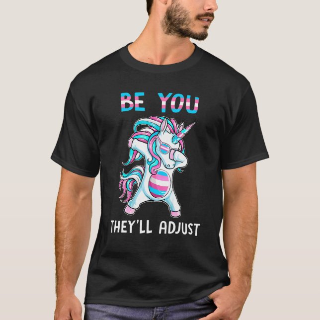 T-shirt Transgender Unicorn Be You Ils régleront Trans Pr (Devant)