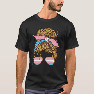 T-shirt Transgenre Bisexuel femme transsexuelle Drapeau Tr
