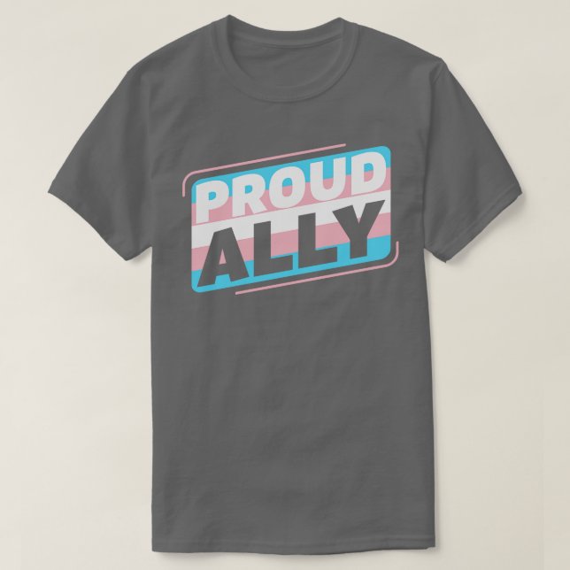 T-shirt Transgenre LGBT Fier Ally Trans Pride Drapeau (Design devant)