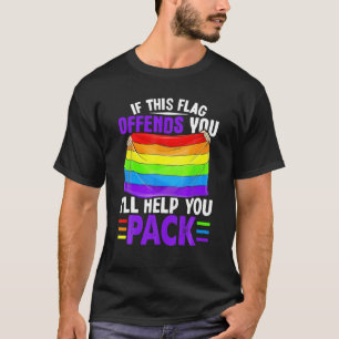 T-shirt Transgenre Si Ce Drapeau Vous Offense Transarc-en-