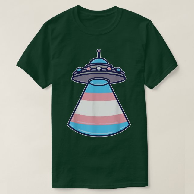 T-shirt Transgenre Ufo Trans Pride Space Pride Mois (Design devant)