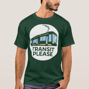 T-shirt TRANSIT S'IL VOUS PLAÎT dans un cercle pour les ar