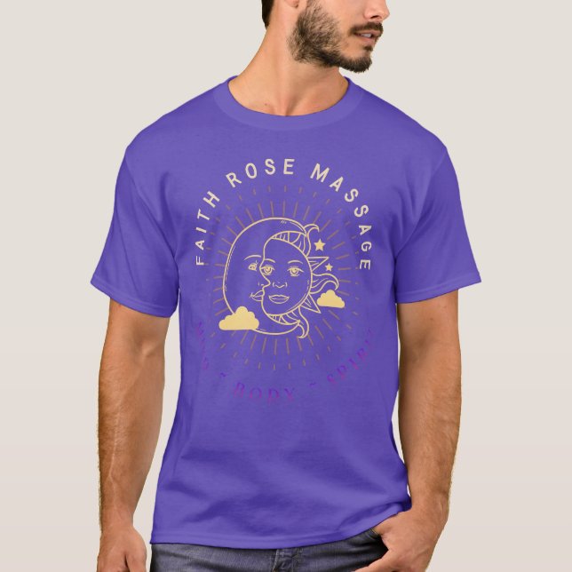 T-shirt Transparent Faith Rose Massage friend (Devant)
