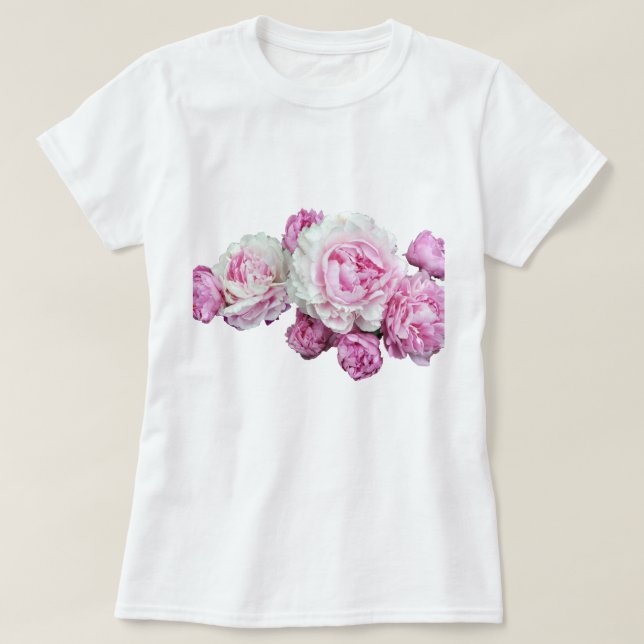 T-shirt transparent floral de conception (Design devant)