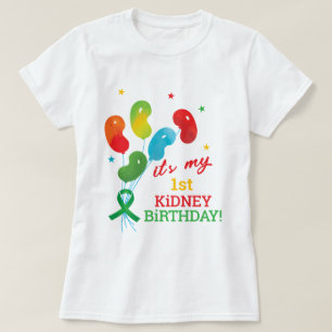T-shirt Transplantation de rein personnalisée Anniversaire