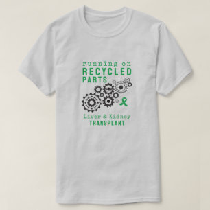 T-shirt Transplanter des pièces Recyclées Engrenages Steam
