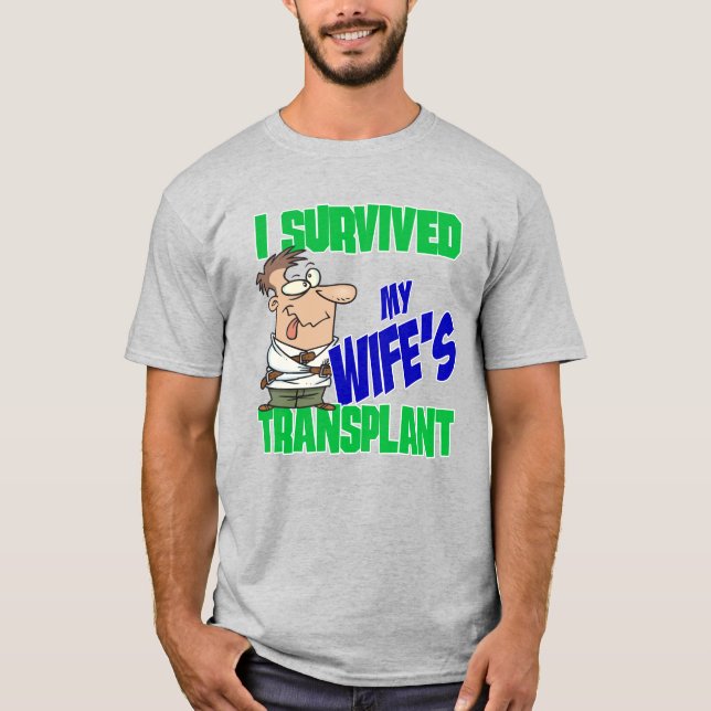 T-shirt Transplanter le soignant I Survived la transplanta (Devant)
