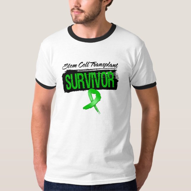T-shirt Transplanteur de cellules souches Grunge Survivant (Devant)