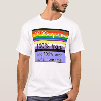 T-shirt Transport étrange et nonbinary, et au-dessus