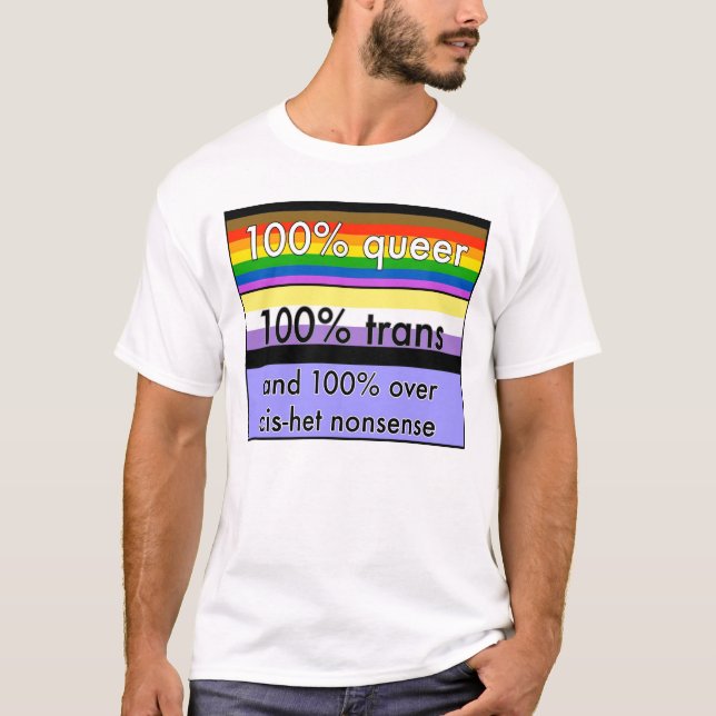 T-shirt Transport étrange et nonbinary, et au-dessus (Devant)
