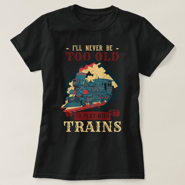 T-shirt Transport ferroviaire Fret Chemin de fer Locomot (Design devant)