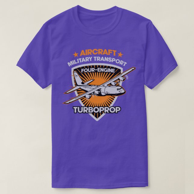 T-SHIRT TRANSPORT MILITAIRE D'AÉRONEF (Design devant)