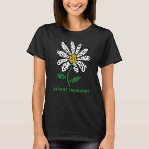 T-shirt Transport Patient Fleur De Faisée Tournant Vers Le