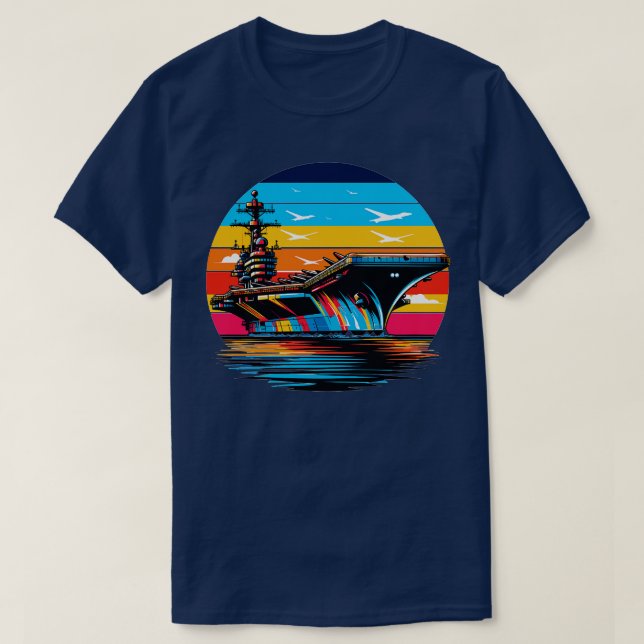 T-shirt Transporteur d'aéronef 6 (Design devant)