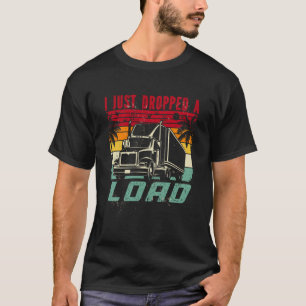 T-shirt Transporteur de camionneur de semi-remorque Je vie