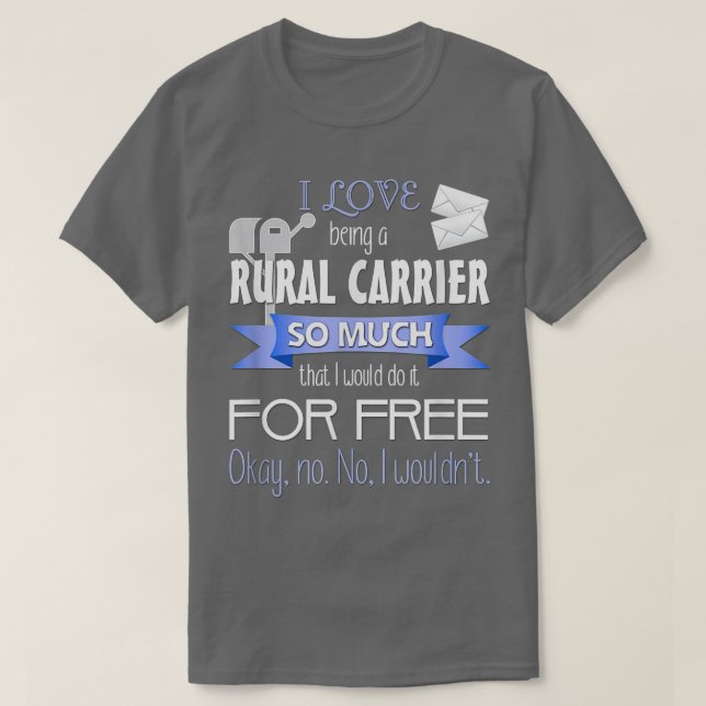 T-shirt Transporteur de courrier rural amusant pour RCA ou (Design devant)