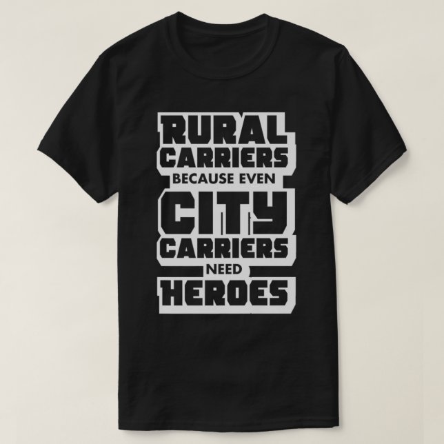 T-shirt Transporteurs ruraux, Travailleur Postal Amusant P (Design devant)
