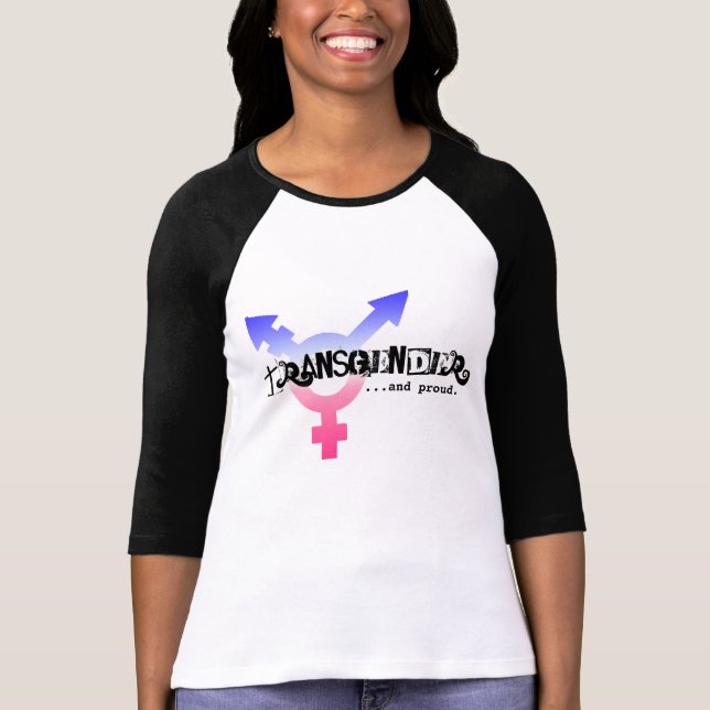 T-shirt "Transsexuel… et fier. " (Devant)