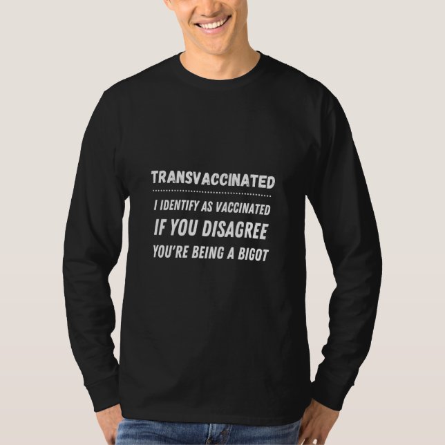 T-shirt Transvacciné - Je M'Identifie Vacciné - Polit (Devant)