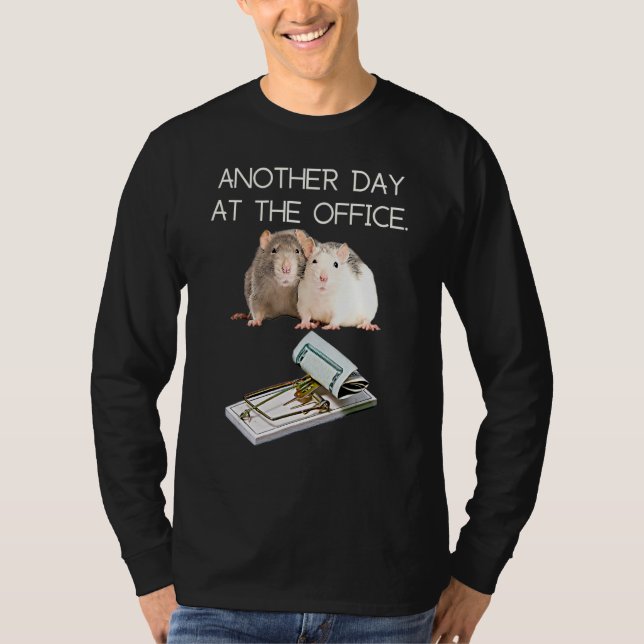 T-shirt Trap Office Humor Rat Money Employee Race Manager  (Devant)