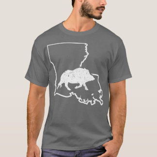 T-shirt Trappe de porc feral Louisiana Chasse de porc sauv