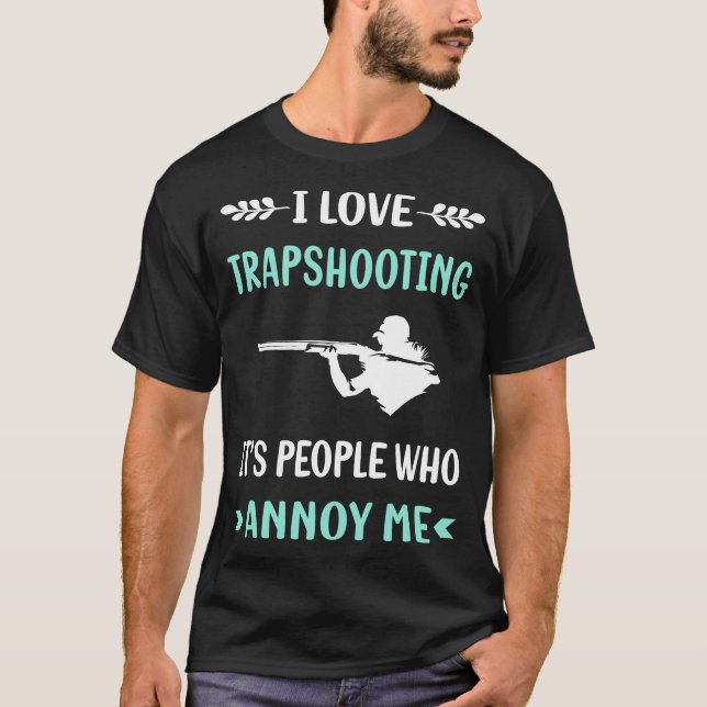 T-shirt Trapper Trap Trap Argile Cible Tir (Devant)