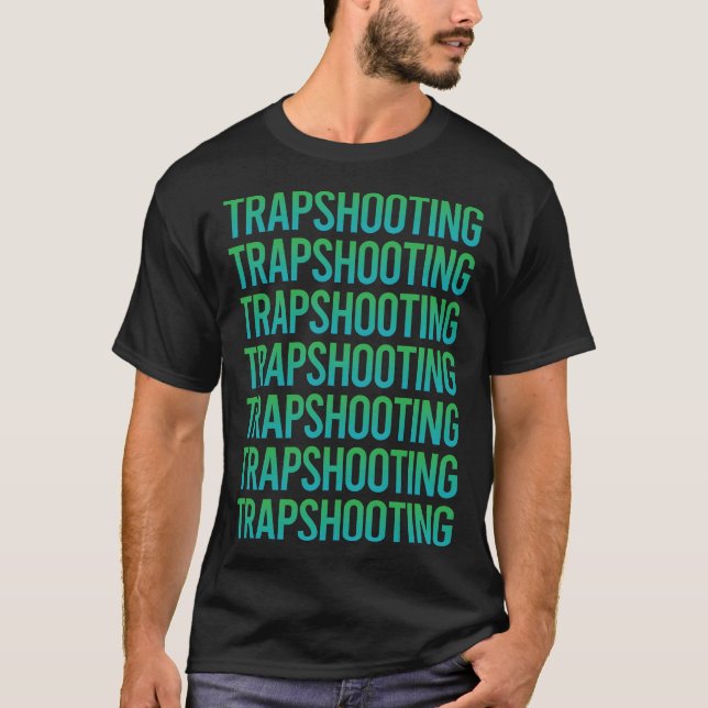 T-shirt Trapper Trap Trap Argile Cible Tir (Devant)