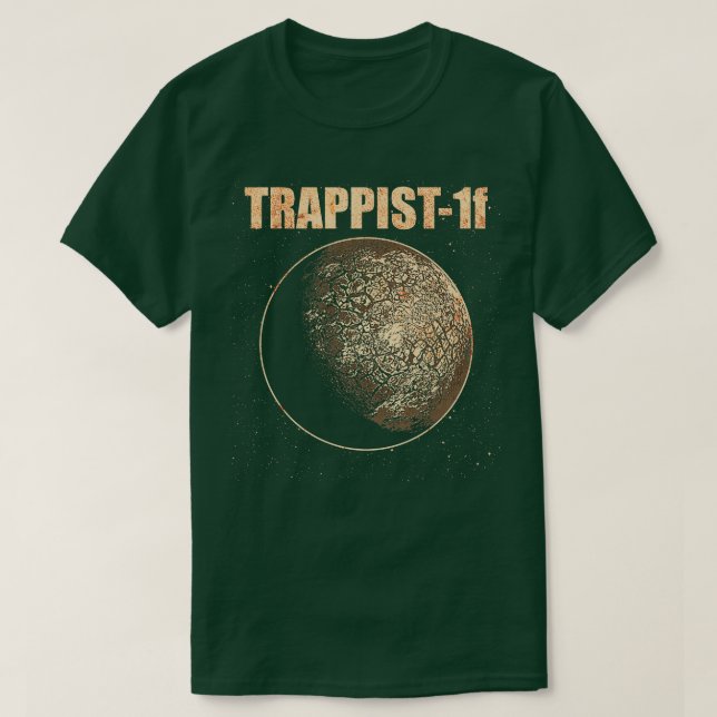 T-shirt TRAPPIST1f planète exoplanète (Design devant)